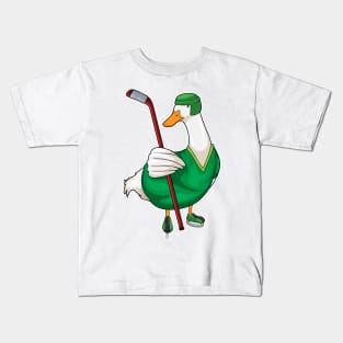 Duck Ice hockey Ice hockey stick Kids T-Shirt